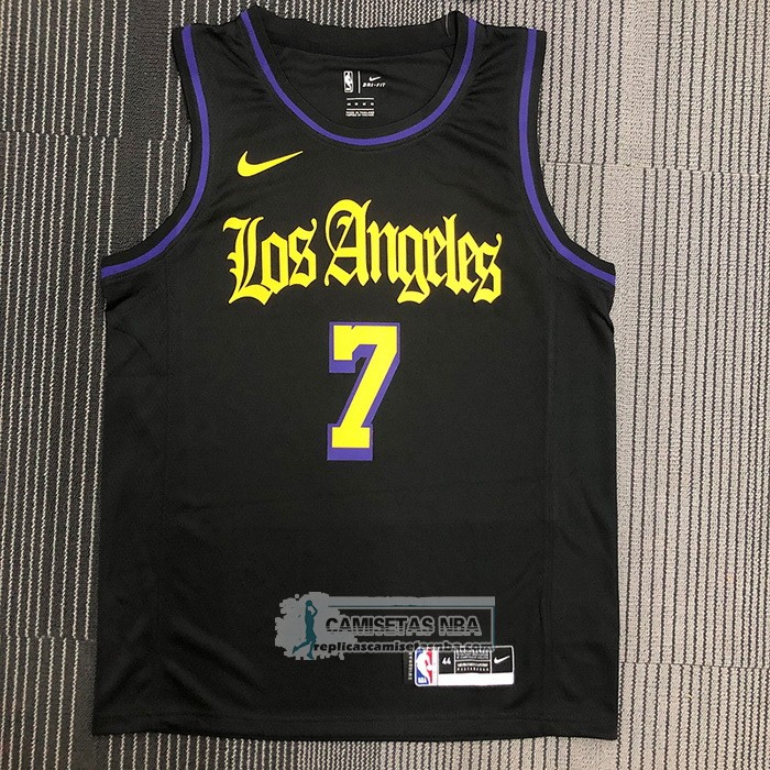 Camiseta Los Angeles Lakers Carmelo Anthony NO 7 Ciudad 2019-20 Negro